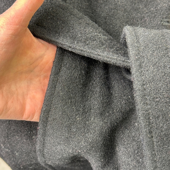 Coach women’s WoolMohair Blend Long Black Belted Pea Coat - Picture 12 of 13